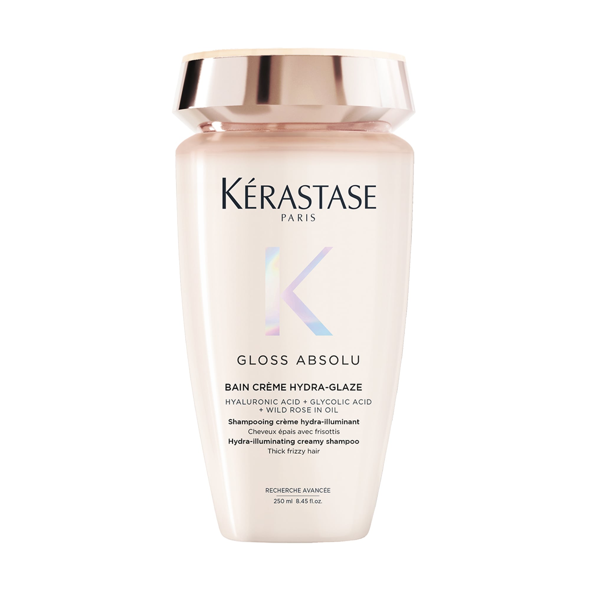 Зволожувальний кремовий шампунь-ванна Kerastase Gloss Absolu Bain Creme Hydra-Glaze для блиску товстого, неслухняного волосся, 250 мл