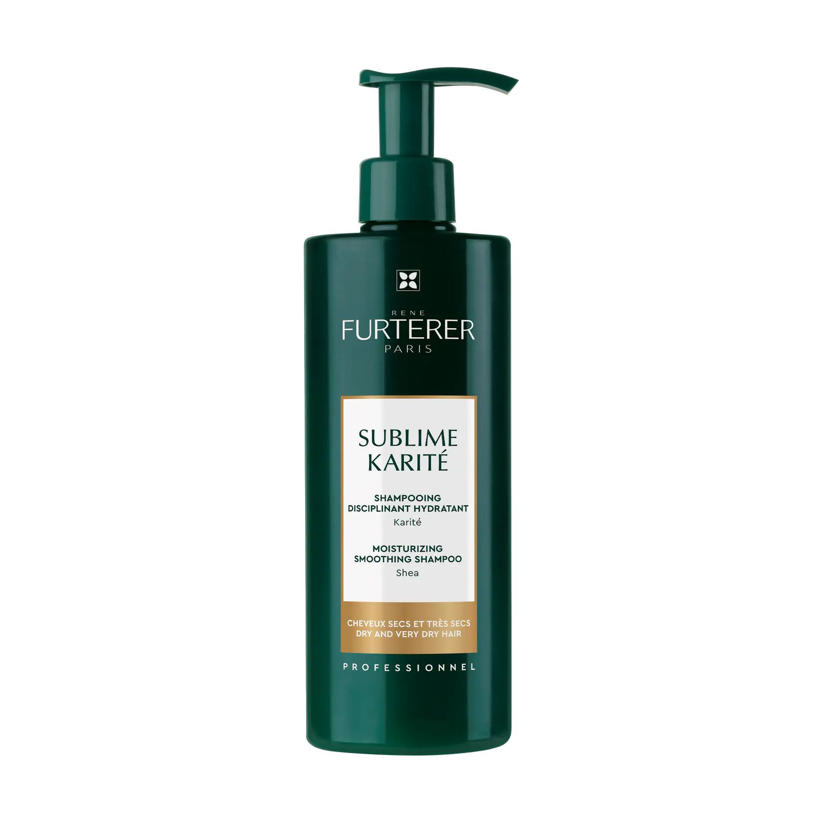 Зволожувальний розгладжувальний шампунь Rene Furterer Sublime Karite Moisturizing Smoothing Shampoo для сухого та дуже сухого волосся, 500 мл